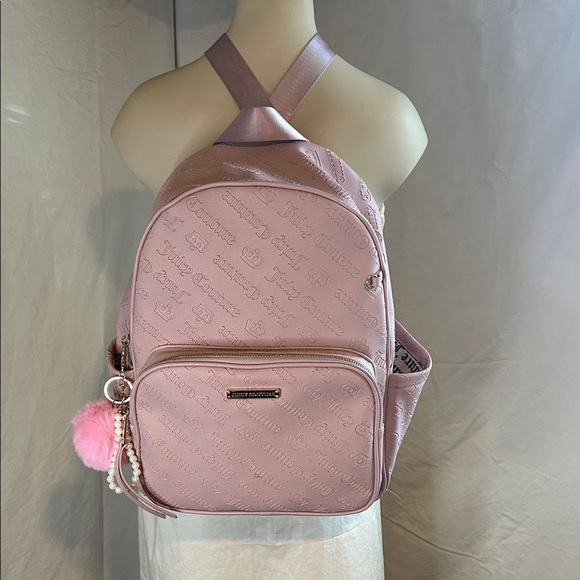 JUICY COUTURE BESTSELLING ROSSIE BACKPACK BACK TO SCHOOL BLUSH COLOR - Picture 1 of 16